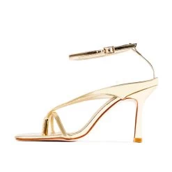 RAID Meeka Square Toe Post Sandal In Gold -Chic Shoes Shop Meeka Gold 292635f0 d4eb 4bb7 abb3 020fc0927abe
