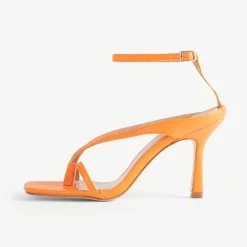 RAID Meeka Square Toe Post Sandal In Orange -Chic Shoes Shop Meeka Orange 4