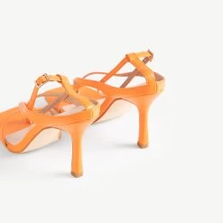 RAID Meeka Square Toe Post Sandal In Orange -Chic Shoes Shop Meeka Orange 5