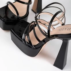 RAID Mishka Platform Heel In Black -Chic Shoes Shop Mishka Black 4