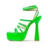 RAID Mishka Platform Heel In Green 2 RAID Mishka Platform Heel In Green -Chic Shoes Shop Mishka Green