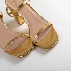 RAID Molika Block Heeled Sandal In Gold -Chic Shoes Shop Molika Gold 4