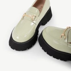 RAID Monster Chunky Flat Shoe In Olive -Chic Shoes Shop Monsterr Olive 5