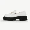 RAID Monster Chunky Flat Shoe In White -Chic Shoes Shop Monsterr White 4