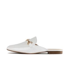 RAID Nancy Flat Mule In White Croc