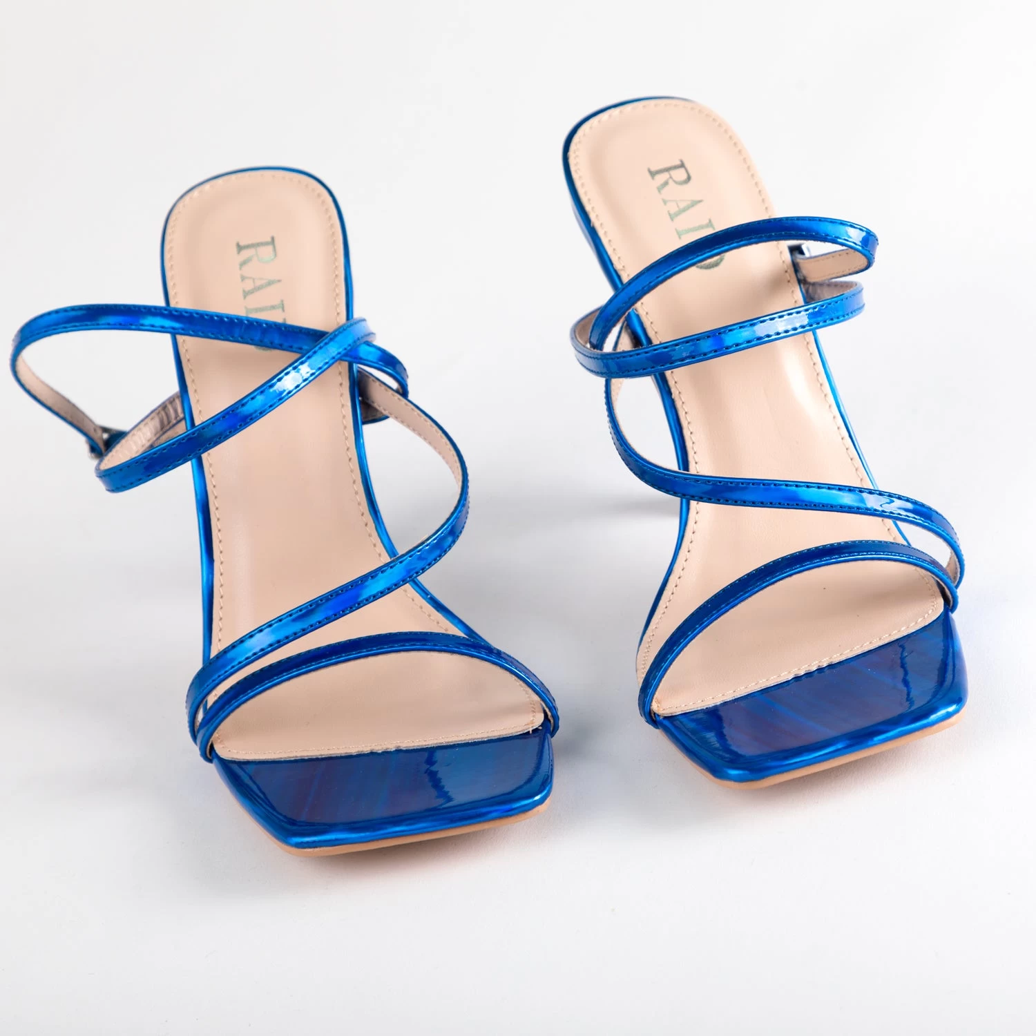 RAID Naveena Strappy Stiletto Heel In Blue 7 RAID Naveena Strappy Stiletto Heel In Blue - Image 5