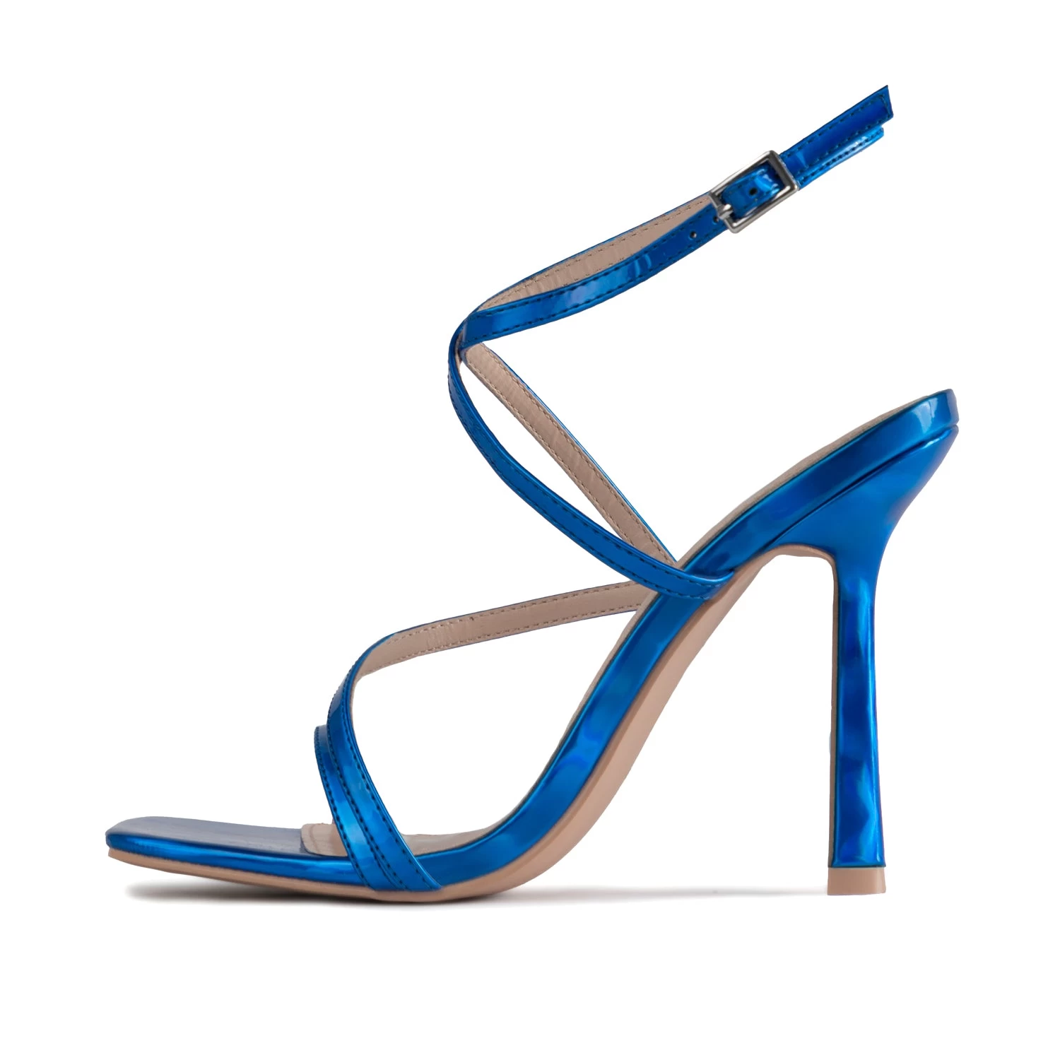 RAID Naveena Strappy Stiletto Heel In Blue 8 RAID Naveena Strappy Stiletto Heel In Blue - Image 6