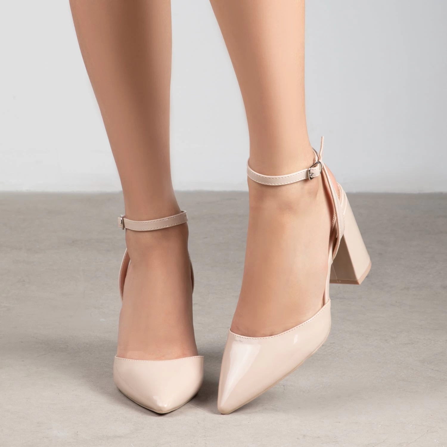 RAID Neima Block Heel Pumps In Nude 4 RAID Neima Block Heel Pumps In Nude - Image 2