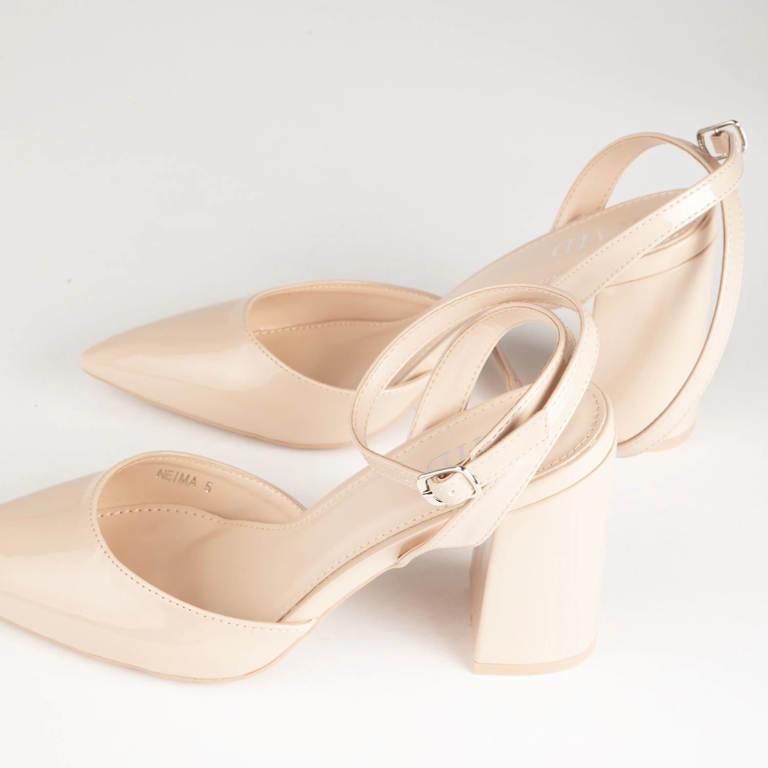RAID Neima Block Heel Pumps In Nude 7 RAID Neima Block Heel Pumps In Nude - Image 5
