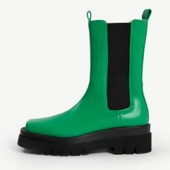 RAID Newport Ankle Boot In Green -Chic Shoes Shop Newport Green 1