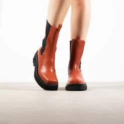 RAID Newport Ankle Boot In Rust -Chic Shoes Shop Newport Rust 2