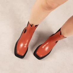 RAID Newport Ankle Boot In Rust -Chic Shoes Shop Newport Rust 3