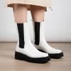 RAID Newport Ankle Boot In White -Chic Shoes Shop Newport White 2