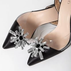 BEBO Niesha Perspex Heel In Black -Chic Shoes Shop Niesha Black 5