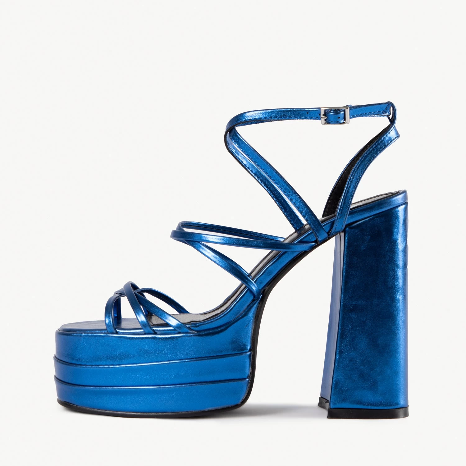 RAID Nobita Platform Heel In Blue 3 RAID Nobita Platform Heel In Blue
