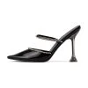 RAID Odalys Perspex Mule In Black 2 RAID Odalys Perspex Mule In Black -Chic Shoes Shop Odalys Black 1