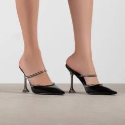 RAID Odalys Perspex Mule In Black 11 RAID Odalys Perspex Mule In Black -Chic Shoes Shop Odalys Black 4