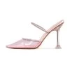 RAID Odalys Perspex Mule In Pink -Chic Shoes Shop Odalys Pink 1