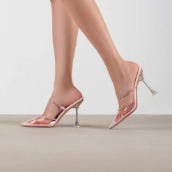 RAID Odalys Perspex Mule In Pink -Chic Shoes Shop Odalys Pink 4