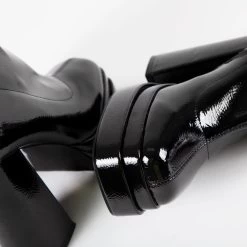 RAID Oriel Block Heeled Long Boot In Black -Chic Shoes Shop Oriel Black 5