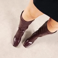 RAID Ozelia Long Boot In Burgundy -Chic Shoes Shop Ozelia Burgundy 3