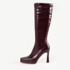 RAID Ozelia Long Boot In Burgundy -Chic Shoes Shop Ozelia Burgundy 5