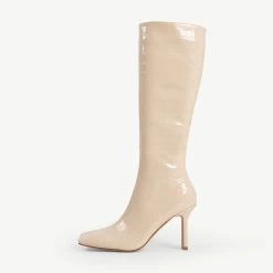 RAID Pheebe Long Boot In White 11 RAID Pheebe Long Boot In White -Chic Shoes Shop Pheebe Off White 1