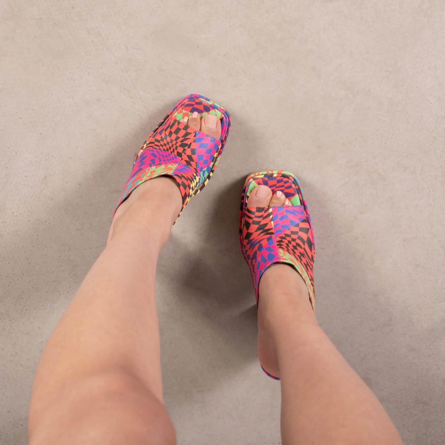 RAID Piya Platform Mule In Pink Multi 6 RAID Piya Platform Mule In Pink Multi - Image 4