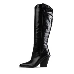 RAID Portland Long Boot In Black Snake -Chic Shoes Shop Portland Black eb478c92 72e3 4ca0 b2ba cd1f221d6434