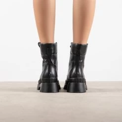 RAID Prestone Chunky Ankle Boot In Black -Chic Shoes Shop Preston Black 3