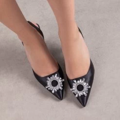 RAID Punam Heeled Slingback In Black 9 RAID Punam Heeled Slingback In Black -Chic Shoes Shop Punam Black 2