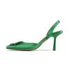 RAID Punam Heeled Slingback In Green Satin -Chic Shoes Shop Punam Green 5 c643a991 2d1e 4fdf bfd2 42edc2e2025b