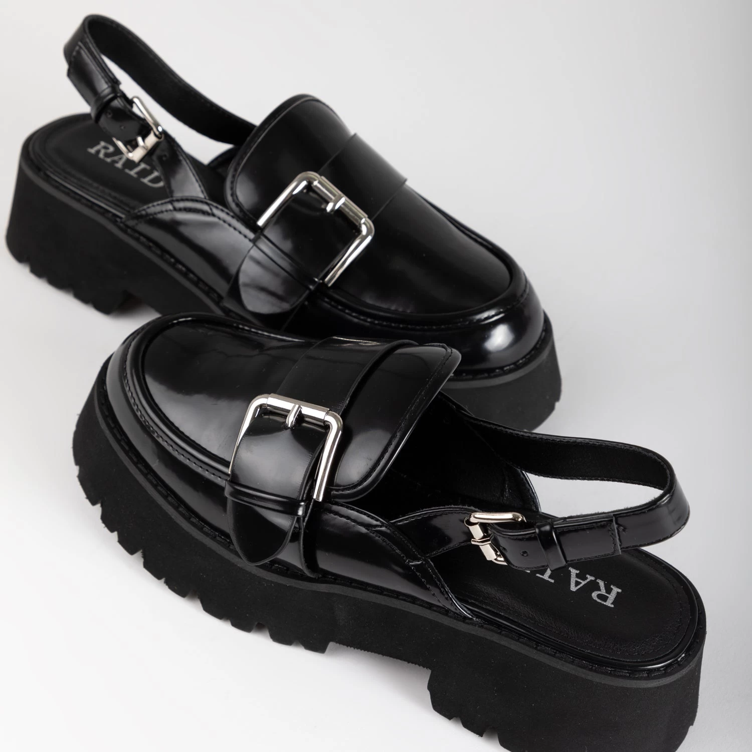 RAID Radiant Loafer Slingback In Black 7 RAID Radiant Loafer Slingback In Black - Image 5