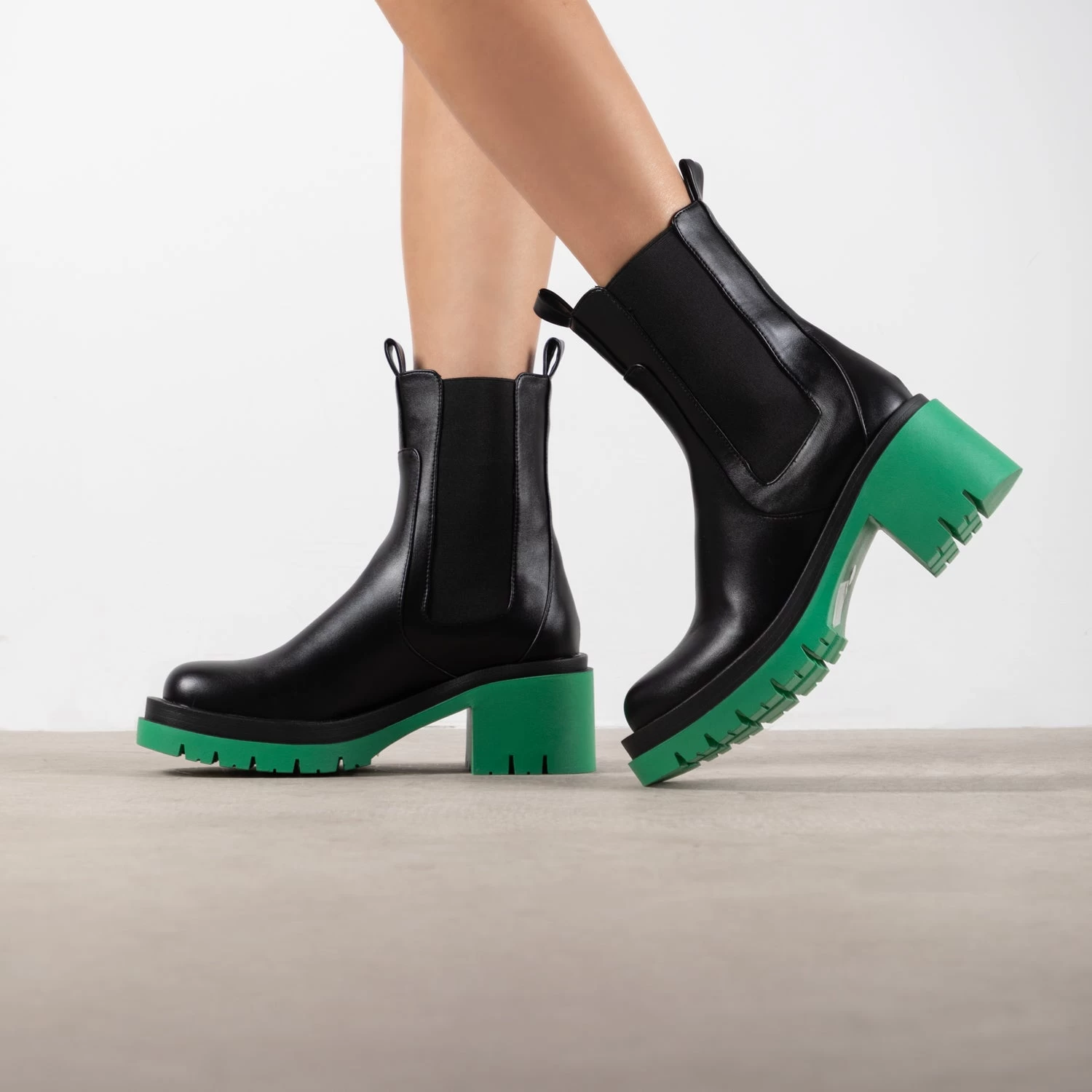 RAID Region Ankle Boot In Green 4 RAID Region Ankle Boot In Green - Image 2