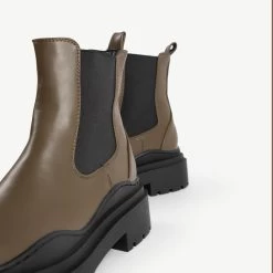 RAID Reyan Ankle Boot In Khaki -Chic Shoes Shop Reyan Khaki 6