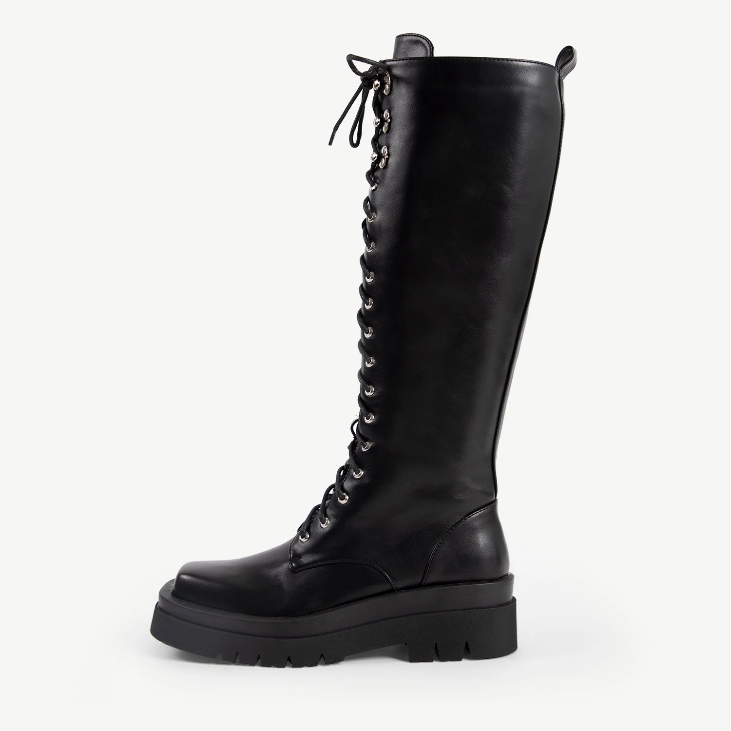 RAID Rida Long Lace Up Boot In Black 8 RAID Rida Long Lace Up Boot In Black - Image 6