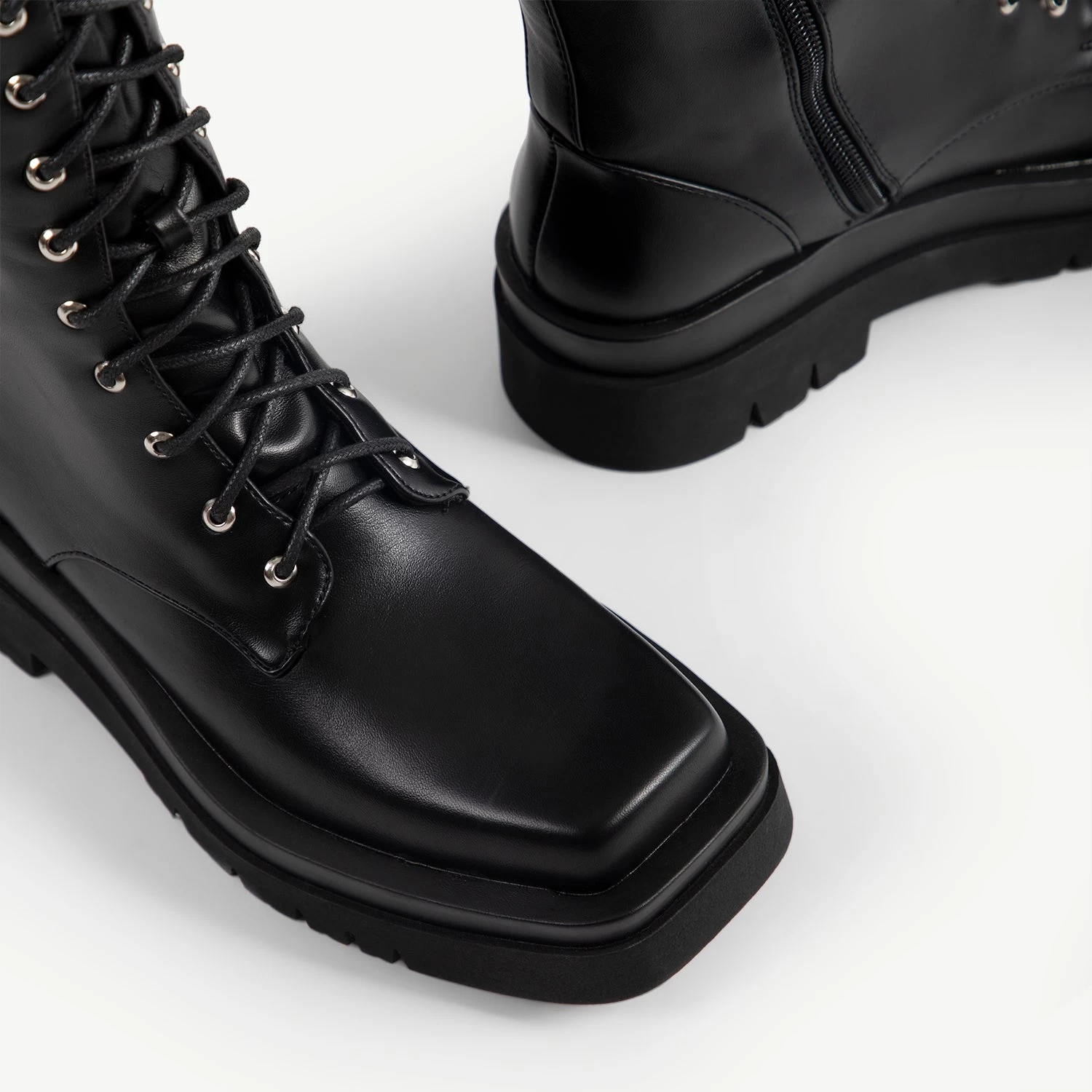 RAID Rida Long Lace Up Boot In Black 10 RAID Rida Long Lace Up Boot In Black - Image 8
