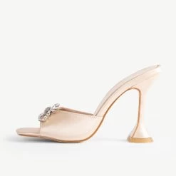 BEBO Rizzle Heeled Mule In Champagne -Chic Shoes Shop Rizzle Champagne 4