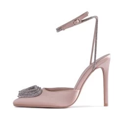 RAID Roana Stiletto Pump In Champagne Satin -Chic Shoes Shop Roana Champagne 5 f643b946 3060 497d 87c6 0a56d129eae4
