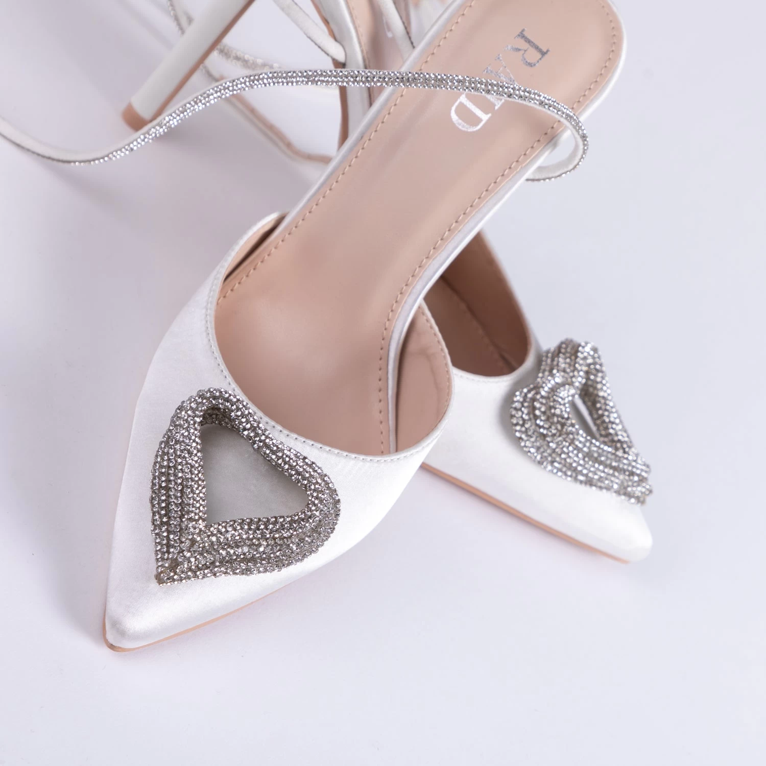 RAID Roana Stiletto Pump In Ivory Satin 7 RAID Roana Stiletto Pump In Ivory Satin - Image 5