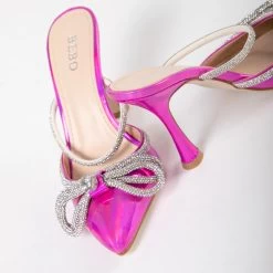 BEBO Ruhani Heeled Mule In Pink -Chic Shoes Shop Ruhani Pink 5