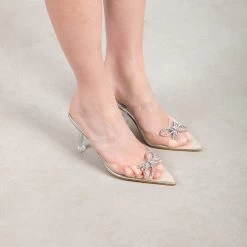 BEBO Rupika Perspex Mule In Nude -Chic Shoes Shop Rupika Nude 3