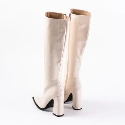 RAID Sphere Long Boot In Nude Croc -Chic Shoes Shop SPHERE white 4 803b8b4d 948c 4011 b50b 127de471ca35