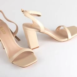 RAID Sabina Block Heeled Sandal In Nude 12 RAID Sabina Block Heeled Sandal In Nude -Chic Shoes Shop Sabina Nude 4