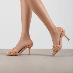 RAID Sandra Padded Mule In Beige 14 RAID Sandra Padded Mule In Beige -Chic Shoes Shop Sandra Nude 1