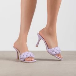 RAID Sandra Padded Mule In Lilac 14 RAID Sandra Padded Mule In Lilac -Chic Shoes Shop Sandra Purple 1