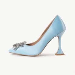 BEBO Savvy Court Heel In Light Blue -Chic Shoes Shop Savvy Blue 4