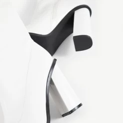 RAID Saylor Block Heeled Ankle Boot In White 12 RAID Saylor Block Heeled Ankle Boot In White -Chic Shoes Shop Saylor White 5