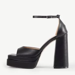 RAID Sheryl Platform Heel In Black -Chic Shoes Shop Sherly Black 4