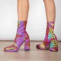 RAID Silonna Ankle Boot In Multi -Chic Shoes Shop Silonna Multi 2